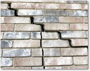 Cracked wall